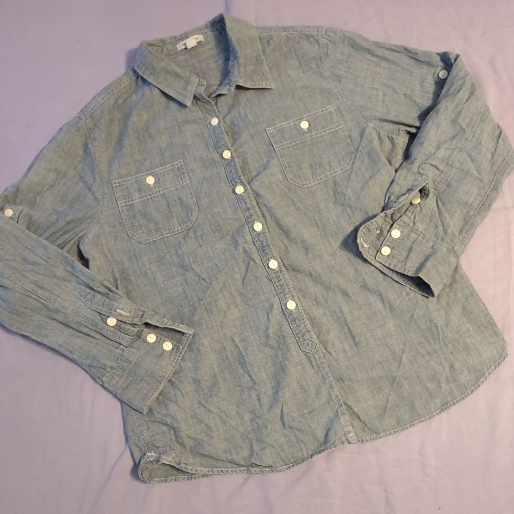 Per Se brand Button Down Shirt Size L (0150)